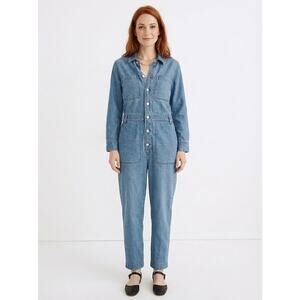 New W/Tags Madewell Denim Relaxed Coverall Jumpsuit Jean XXL